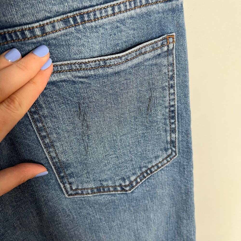Denim Forum The ‘80s Stovepipe Hi Straight Jean 27 Blue Organic Cotton High Rise - Picture 12 of 12